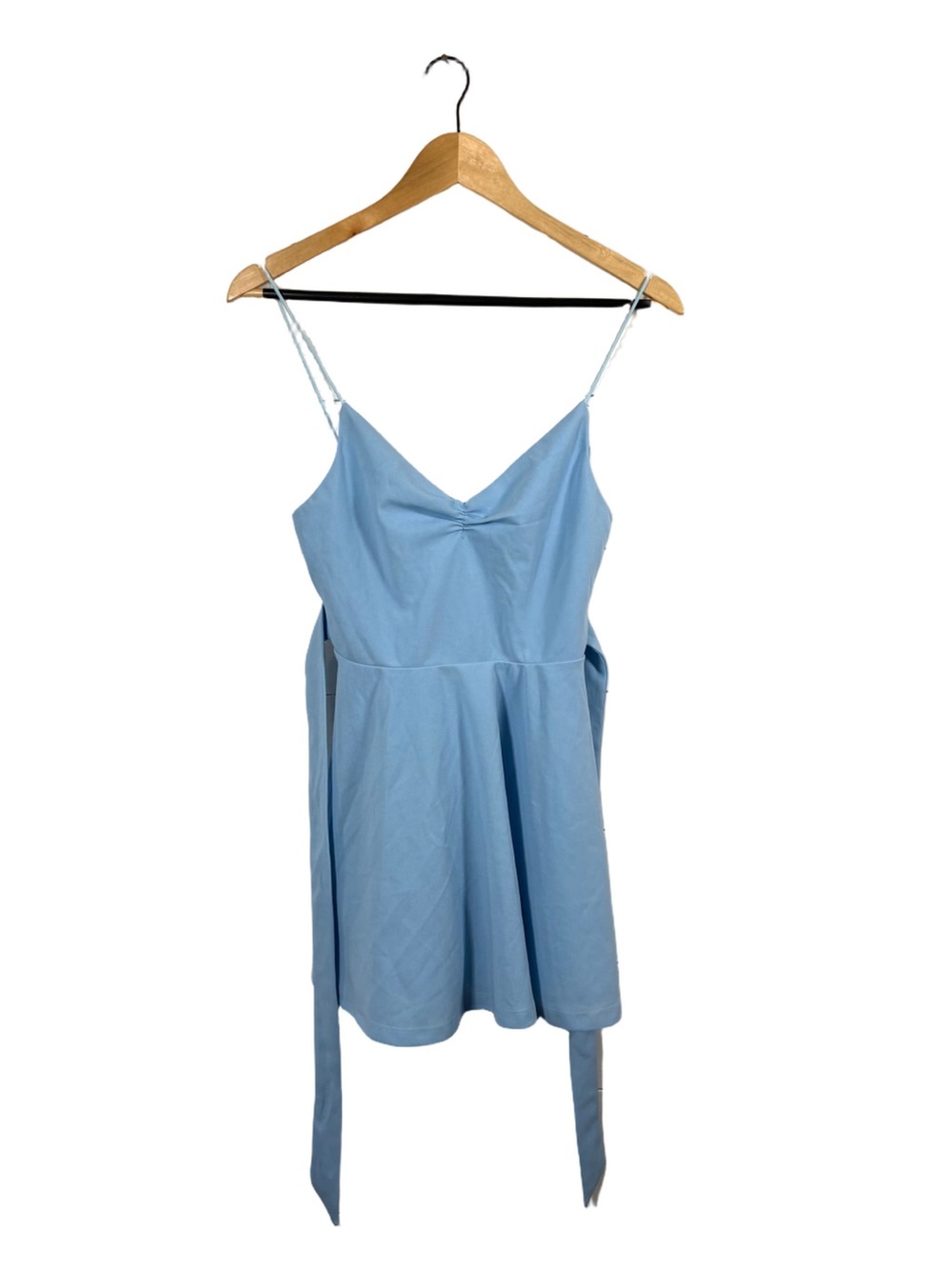 Thats So Fetch Blue Tie Waist Playsuit Romper Womens US 4 AU 8